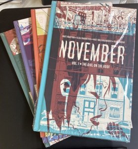 NOVEMBER HC VOL 1-4 1 2 3 4 (MATT FRACTION) COMPLETE SERIES FULL SET - IMAGE