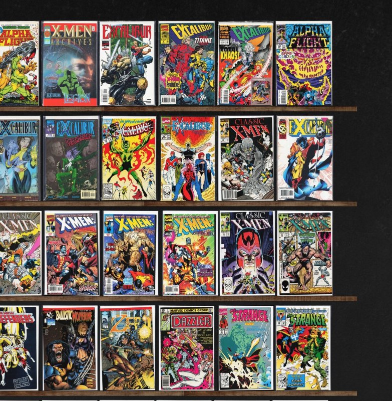 Huge Lot 150+ Comics with Excalibur, Alpha Flight, Classic X-Men & More!