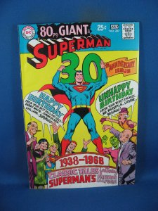 SUPERMAN 207 F VF 80 PAGES DC 1968