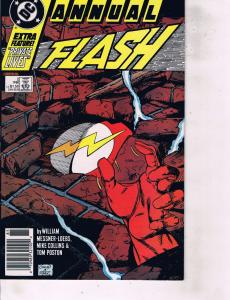 Lot Of 2 Comic Books DC All Flash #1 and Annual Flash #2 Batman Superman LH6