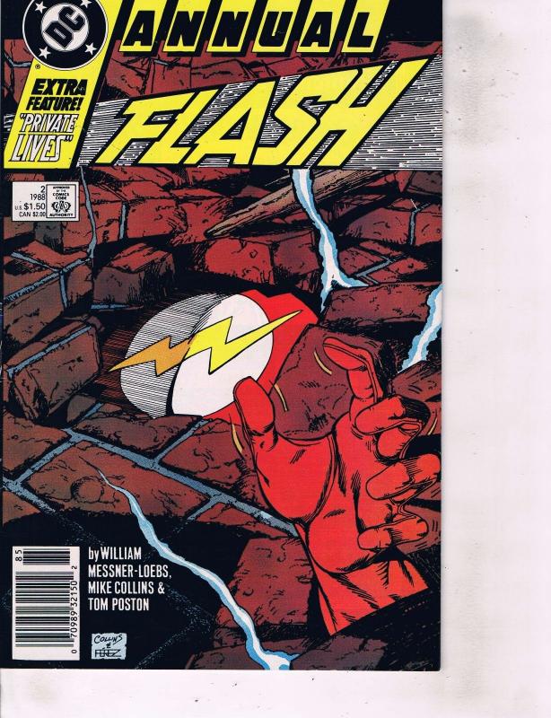 Lot Of 2 Comic Books DC All Flash #1 and Annual Flash #2 Batman Superman LH6