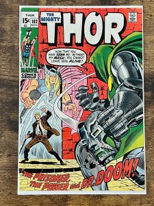 Thor #182 (1970). FN-. Thor vs. Doctor Doom. Buscema-a begins.