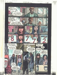 Steel #42 p.7 Color Guide Art - Natasha Irons with Friend - 1997 by John Kalisz