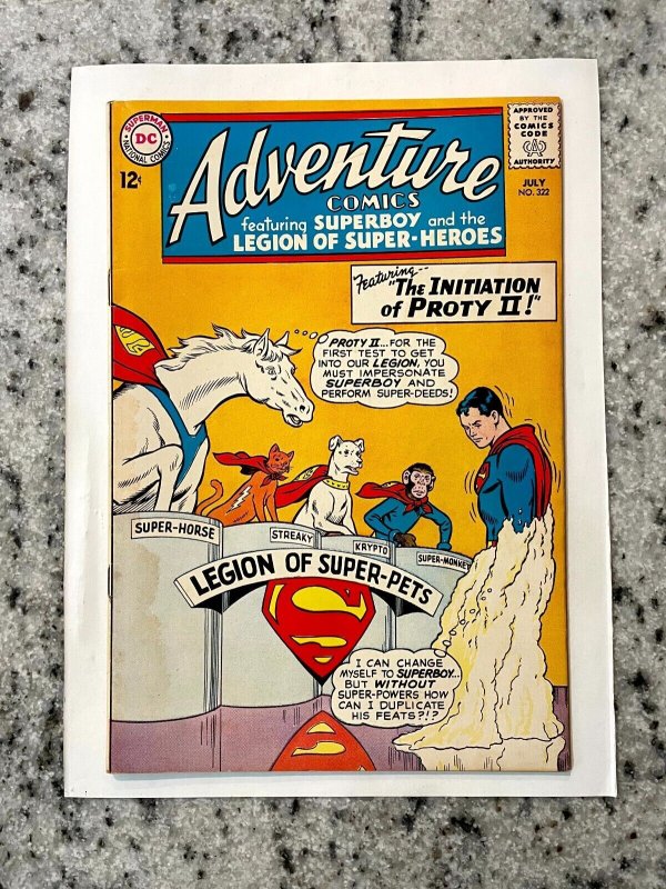 Adventure Comics # 322 FN DC Silver Age Comic Book Superboy Legion Flash 2 J832