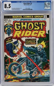 GHOST RIDER 5 CGC 8.5 GIL KANE JOHN ROMITA 1974