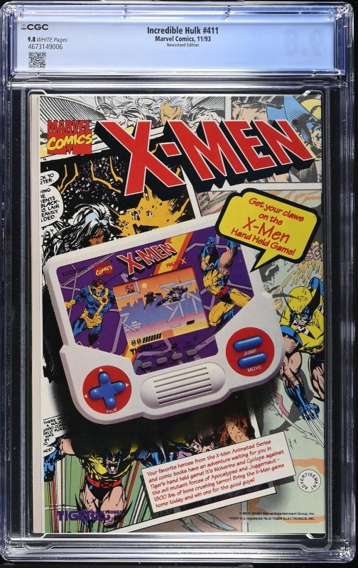 Incredible Hulk #411 (11/93) Graded CGC 9.8 Newsstand Edition
