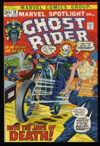 Marvel Spotlight #10 Ghost Rider! 1st App Witch-Woman! Herb Trimpe Art!