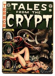 Tales From the Crypt #32 1952- EC Horror-comic book-Circus attack cover