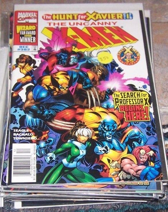 Uncanny X-Men #362 (Dec 1998, Marvel) hunt for xavier +wolverine gambit rogue