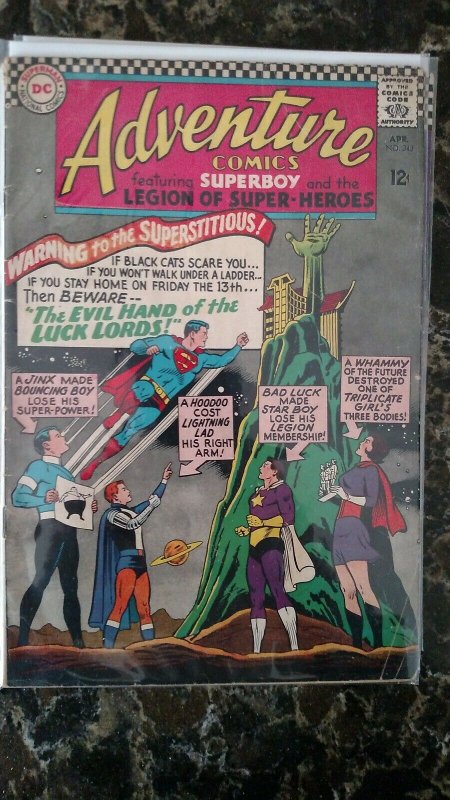 Adventure Comics #343 (April 1966, DC) VG/FN