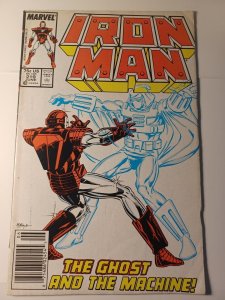 Iron Man #219 VG 1st Ghost Newsstand Marvel Comics c272
