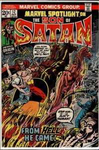 Marvel Spotlight #12 (1973) Son of Satan [Key Issue]