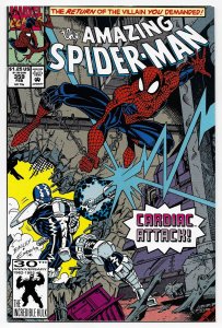 Amazing Spider-Man #359 1st Cameo App Kasaday & Carnage Symbiote (1988) VF/NM