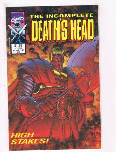 The Incomplete Deaths Head # 4 VF/NM Marvel Comic Books Die Cut Wild Thing! SW11