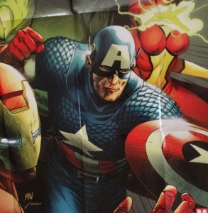 AVENGERS ASSEMBLE Promo Poster, 24 x 36, 2012, MARVEL, IRON MAN Unused 266