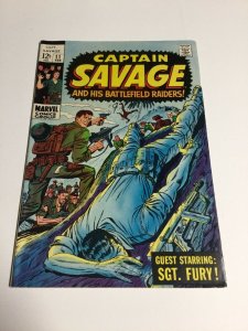 Captain Savage 11 Fn/Vf Fine/Very Fine 7.0 Marvel Comics