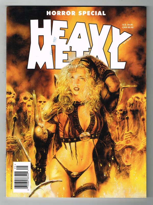 Heavy Metal #1  HORROR SPECIAL  (1997)  Cover by Luis Royo