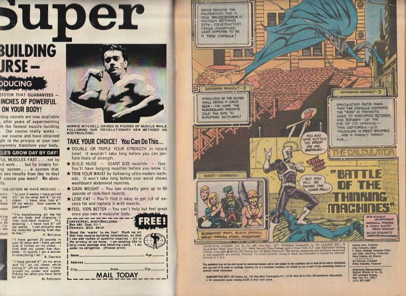 Detective Comics(vol. 1) # 468  Justice League Appearance