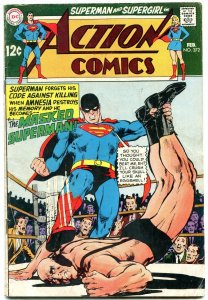 ACTION COMICS #372 1969-SUPERMAN-WRESTLING COVER VG-