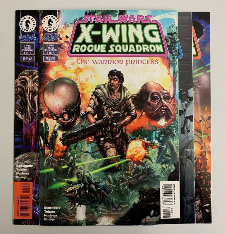 Star Wars X-Wing Rogue Squadron The Warrior Princess #13-16 Set Dark Horse 8.5+