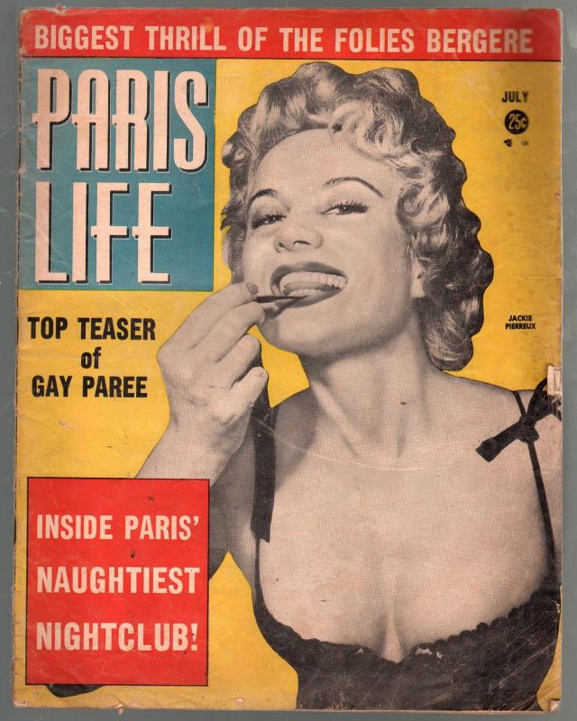 Paris Life #26-7/1956-Charlton-ackie Pierreux-Club Lido-pin-ups-VG-