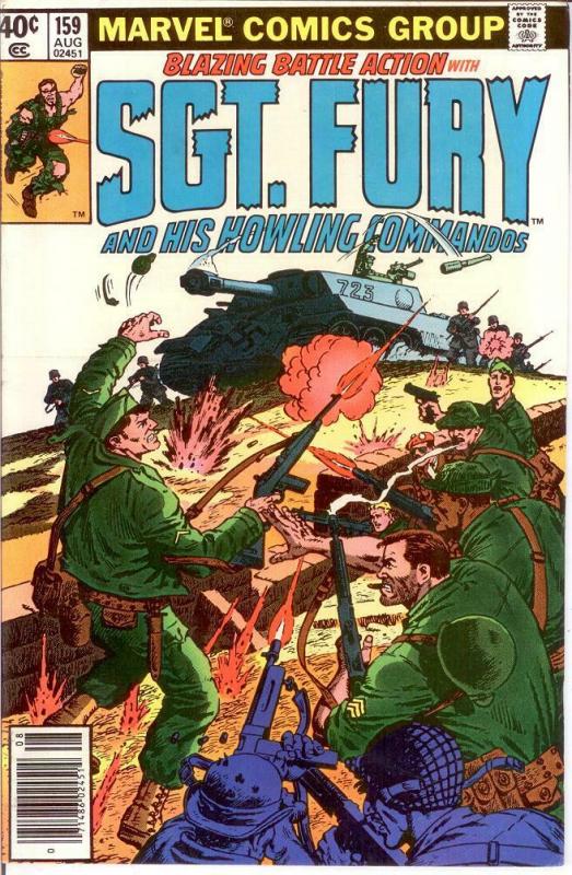 SERGEANT FURY 159 VF-NM Aug. 1980 COMICS BOOK