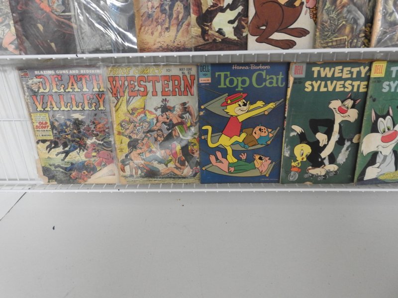 Huge Lot 105 low grade reader Comics W/ Classics Illustrated, Westerns, +More!