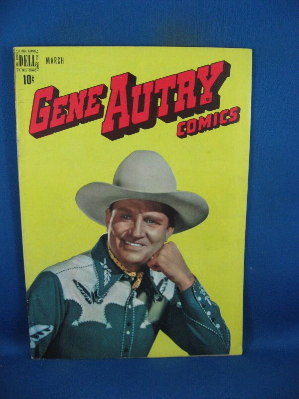 GENE AUTRY COMICS 25 F DELL PHOTO CVR 1949
