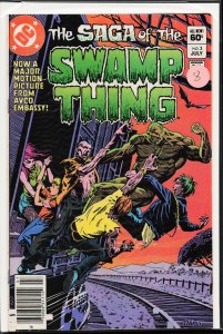 The Saga of Swamp Thing #3 Newsstand Edition (1982) Swamp Thing [Key Issue]