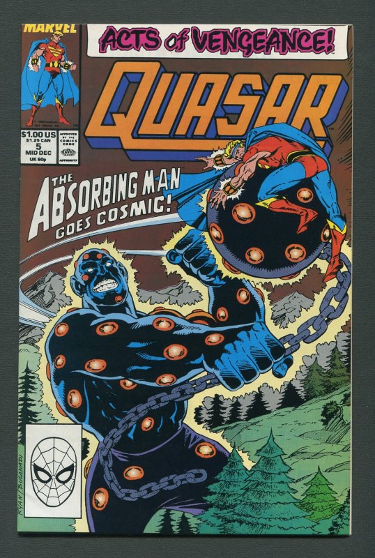 Quasar #5  / 9.0 VFN/NM    December 1989