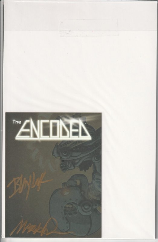 Encoded #1 Cover B Devil's Due Comics Herrera Variant NM Signature Plate