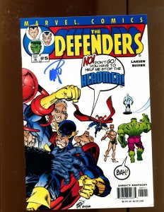 Defenders #5  - SIGNED BY ERIC LARSEN! (9.0) 2001