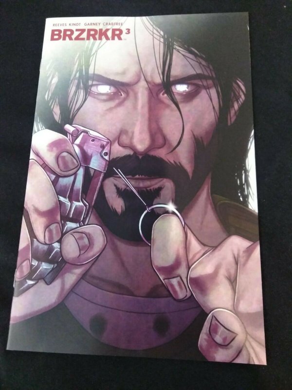 BRZRKR #3 Jenny Frison 1:50 Clean Face Grenade Variant Keanu Reeves Matt Kindt