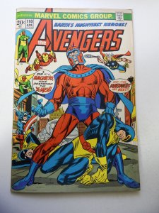 The Avengers #110 (1973) VG Condition centerfold detached at one staple