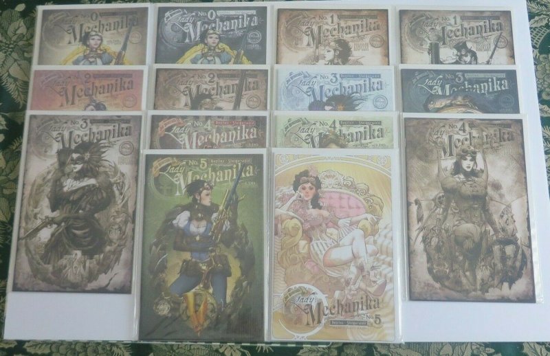 Lady Mechanika #0 1 2 3 4 5 Multiple Covers (Lot of 14) NM Comics See Listing