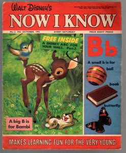 Walt Disney's Now I Know #2 1972-U.K.-comic style art-games-Bambi-VG