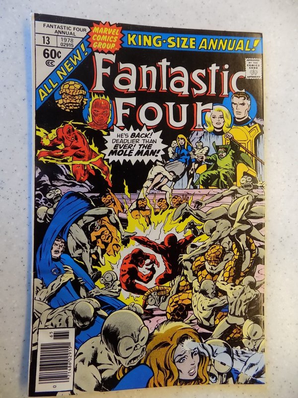 FANTASTIC FOUR KS ANNUAL # 13 MARVEL BRONZE ACTION THING TORCH FN+