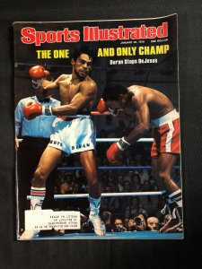 SPORTS ILLUSTRATED JAN 30, 1978 - THE ONE AND ONLY CHAMP - DURAN STOPS DEJESUS