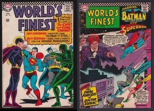 World's Finest 159 VG+ 160 VG/FN DC Lot of 2 Silver-age Nice