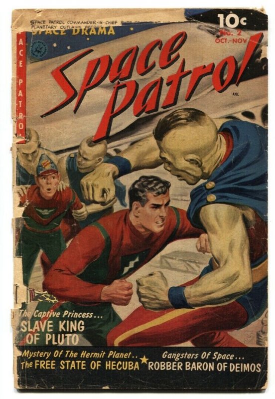 SPACE PATROL #2-comic book 1952-ZIFF DAVIS-NORMAN SAUNDERS-low grade