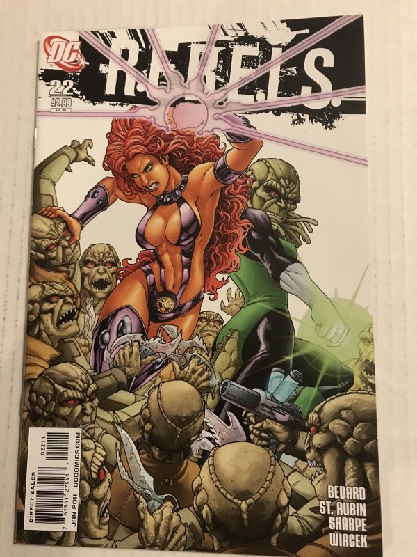 R.E.B.E.L.S. #22 : DC 1/11 NM-; Starfire, Brianiac 2, Legion of Superheroes