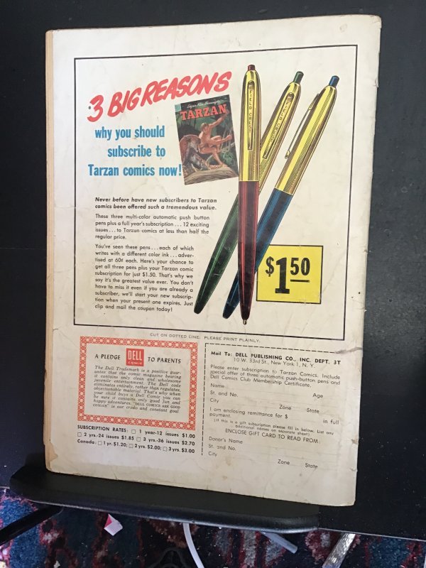 Tarzan #66 (1955) Affordable-grade painted cover key! VG- Wow!