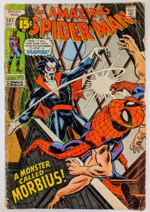 Amazing Spider-Man #101 (1977) First Morbius!, CF detached at top staple