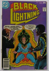 Black Lightning #5 (Nov 1977, DC), VG condition (4.0), Superman cover & story