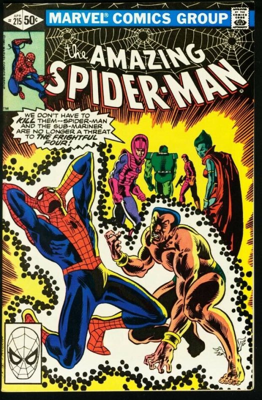 AMAZING SPIDER-MAN #215-1981-MARVEL VF