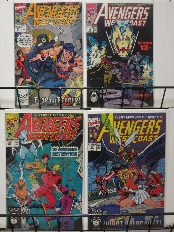 AVENGERS WEST COAST (1989-1994) 65-68  Reaper & Robot