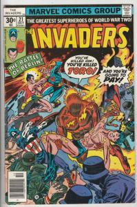 Invaders,The #21 (Oct-77) VF/NM High-Grade The Human Torch