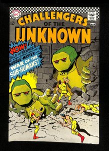 Challengers Of The Unknown #54 War of the Sub-Humans!