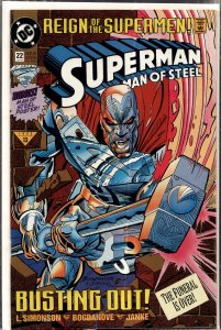 Superman: The Man of Steel #22 (1993) Steel [Key Issue]