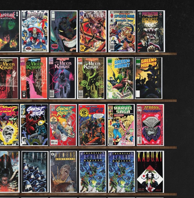 Huge Lot 150+ Comics with Ghost Rider, Brigade, The Green Hornet & More!